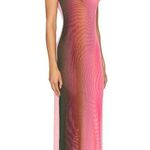 MISA Los Angeles Vanessa Dress in Cali Ombre Medium New as-is Womens Midi Long Photo 2