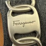 Salvatore Ferragamo  Women's Gray Leather Slip On Classic Pump Shoes Size 6.5 Photo 5