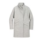 J.Crew  Cocoon Coat Jacket Womens Italian Stadium Cloth Wool Size 00 Photo 3