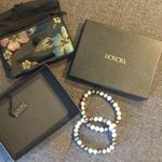 Honora Pearl Bracelets (Set/2) with Jewelry Bag + Gift Box Blue Photo 1
