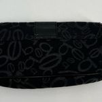 Bebe  black & silver rhinestone small black clutch purse handbag magnetic close Photo 4