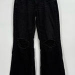 American Eagle low rise flare baggy black jeans 6 long Photo 0
