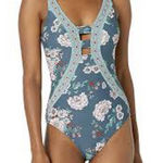 O'Neill O’Neill James one piece swimsuit blue floral women’s‎ size small/medium summer Photo 0