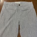 Chico's Platinum Denim Pinstripe Pants Women's Size 1.5 (US 10) Straight Leg Photo 9