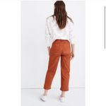 Madewell  Slim Emmett Wide Leg High Waist Crop Pants Orange‎ 25 Photo 3