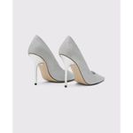 Good American  Emma Silver Glitter Stiletto Heels Women’s Size 12 New Box Photo 6