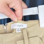 Intermix NWT  Arabella Beige Midi Skirt Size 2 Linen Blend Photo 8