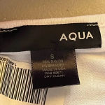 AQUA  Sleeveless Asymmetric Overlay Tank Top Women’s S White Lightweight Classy Photo 7