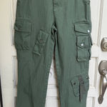 BDG Urban Outfitters Olive Green Cotton Baggy Cargo Pants Utility Womens Size 28 Photo 0