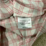 Brandy Melville John Galt Small Vivian Plaid Crop Top Collar Light Pink White Photo 4