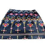 Croft & Barrow Navy Blue Floral Print Mini Skort Sz XL Golf Outdoor Tennis Photo 1