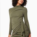 Elliatt  Entertain Mini Long Sleeve Dress Olive Photo 0