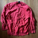 J.Crew Cotton/Nylon Cardigan with 3/4 Sleeves in Flame Orange, Size L Photo 0