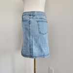 American Vintage Y2K Axcess Liz Claiborne Light Wash Embroidered Denim Mini Skirt Size 12 Photo 4