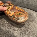 Women's Birkis By Birkenstock Paisley Clogs With Double Strap. Orange Size 7 Photo 8