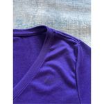 Nike Purple The Tee Dri Fit Short Sleeve V Neck Athletic Cut Women's Medium Photo 2