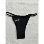 Pacific & Driftwood Taste the Rainbow Bikini Bottom Black Womans Large NWT Photo 1