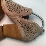 Jeffrey Campbell Taggart Lattice Cut Out Suede Ankle Boots, Taupe, Size 8.5 Photo 8