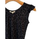 Z Supply Body Suit Womens L 12-14 Purple Black Leopard Print Short Sleeve NWT Photo 2