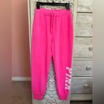 PINK - Victoria's Secret Victoria's Secret Pink Everyday Lounge Relaxed logo Jogger atomic pink NWT XS Photo 6