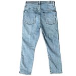 7 For All Mankind Blue Light Wash Vertical Front Seamed Jeans sz 29 Luxe Vintage Photo 7