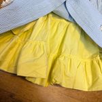 Lilly Pulitzer  Womens 6 Cotton Blue White Striped Flower Bow Backless Mini Dress Photo 7