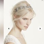 David's Bridal Stunning Opulent Crystal Silver Headband Bride Formal Quinceanera Party … Photo 0