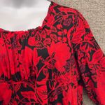 Style & Co Vintage 90s Womans Tunic Top Size 2X Dark Florals Romantic Bohemian Sheer Blouse Photo 1