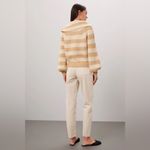Derek Lam  10 Crosby Button Neck Striped Sweater Photo 2