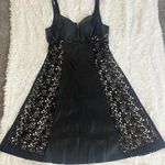 Anthropologie Faux Leather & Lace Dress Photo 7