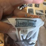 Vintage Hourglass Orange Blue Floral Dress Size L Photo 4