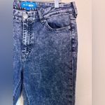 M.i.h. Anthropologie Marty Fluffy Pink Acid Wash Cropped Flare Jeans 32 Blue Photo 3