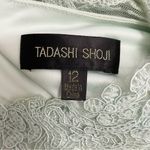 Tadashi Shoji Mint Green Lace Cap Sleeve Dress Size 12 Embroidered Cocktail Photo 10