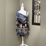 Free People side shoulder flower mini dress Photo 3
