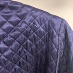 Vintage Barbizon Quilted Navy Blue & Red Robe with Belt Photo 7