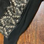 B Darlin Black Lace Sequin V-Neck Cocktail Dress Knee Length Sleeveless Party Women Photo 6