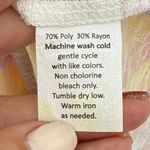 Atelier 5 by Gozde Yilmaz Womens Medium Heart Print Lightweight Top Oversized Yellow Photo 5