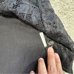 Spencer Alexis Vintage Silk Blend Kimono Top Floral Lace Embroidered Fairy 1X Black Photo 8