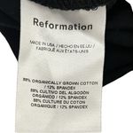 Reformation  Alden Knit Mini Dress Women’s Medium Black Sleeveless Ruched Photo 8