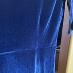 Osklen Navy Blue Elegant Velvet Mini Dress Size Medium Photo 10