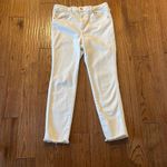 Free People We The Free  white high rise raw hem skinny jeans size 31 Photo 3