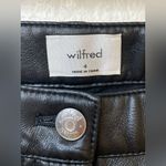 Wilfred Aritzia Women’s Black High Waisted Vegan Leather Melina Pants Size 4 Photo 4