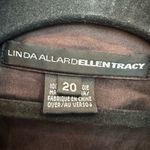 LINDA ALLARD ELLEN TRACY 100% Silk Brown Sequin Blouse Top Formal Plus Size 20 Photo 6