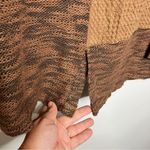 Gimmicks by BKE BKE gimmicks pieced‎ open cardigan brown casual boho women’s size small Photo 9
