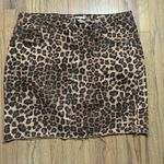 Good American cheetah print denim skirt 14/32 Photo 0