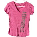 Aeropostale  Women's Pink V Front Short Sleeve Graphic Logo Tee Sz S Photo 0