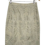 Jacqueline De Bray Vintage Womens Brocade Gold Knee Length Elizabethan Skirt S Size M Photo 0