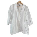 Flax  Lagenlook elbow length sleeve button down shirt Photo 2