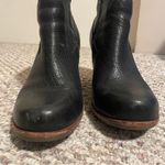 Kork-Ease  Michelle Black Leather Ankle Wedge Boots- Size 10 Photo 4