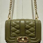 Rebecca Minkoff Mini Love Cross Body Bag in Olive with Gold Chain Blogger Fall Photo 5